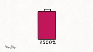 battery low change to overcharging || infinity % || #animation #flipaclip #battery #overcharging