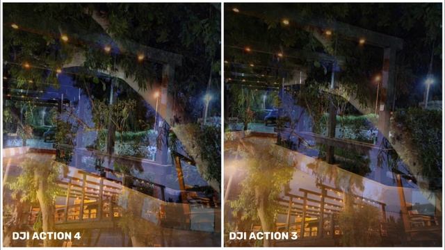DJI Osmo Action 4 VS DJI Osmo Action 3 | Night Mode Camera Test