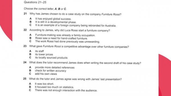 IELTS Listening Practice Test #18