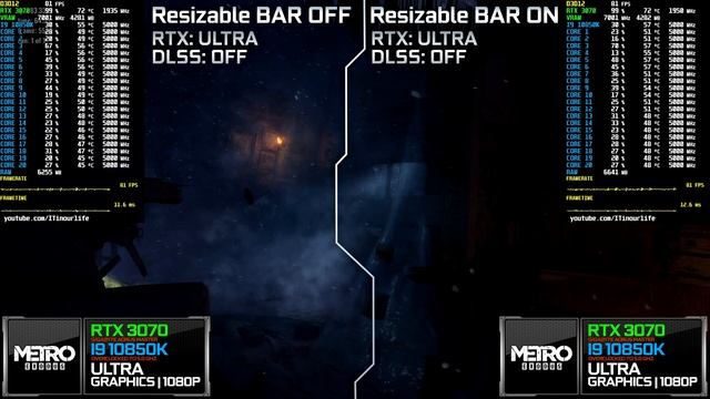 Resizable BAR ON vs OFF | i9 10850K + RTX 3070 | Test in 5 games | Benchmarks | Neformat #7.1[1080p смотреть онлайн