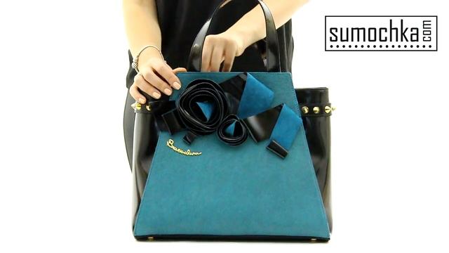 Сумка Braccialini 9162 black aqua смотреть онлайн