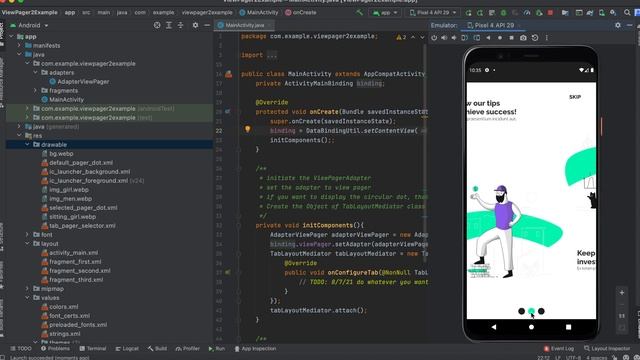 Working with ViewPager2 | Android | Demo | ViewPager2 смотреть онлайн
