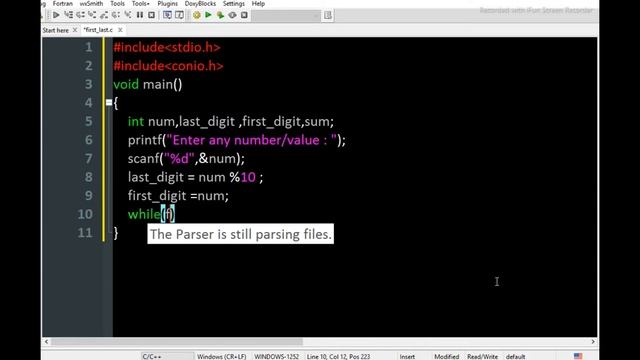 Program to Add First and Last digit of any Number || interview coding question смотреть онлайн
