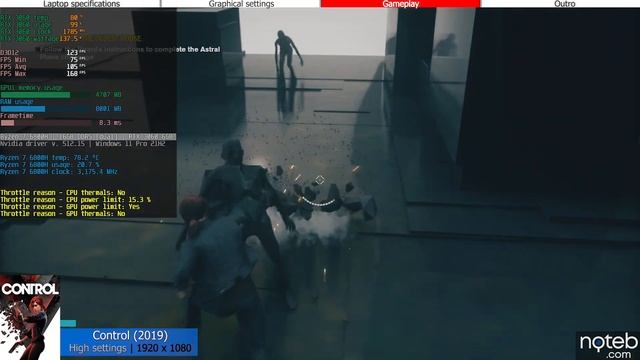 Asus TUF A15 (2022) - Control Gameplay Test (Ryzen 7 6800H, RTX 3060) смотреть онлайн