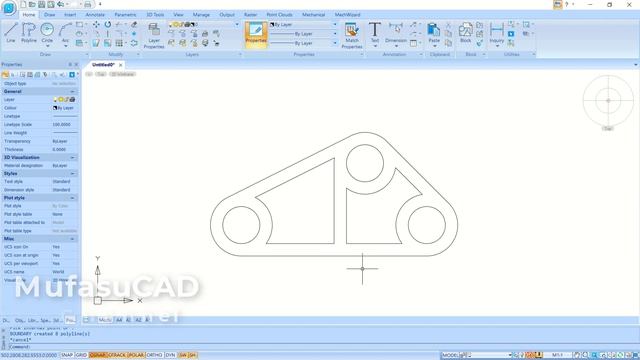 NanoCAD Mechanica V20 Part Modeling Tutorial For Beginner смотреть онлайн