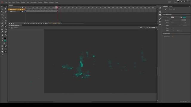 Рисование эффекта всплеск воды в Adobe Animate для игры смотреть онлайн
