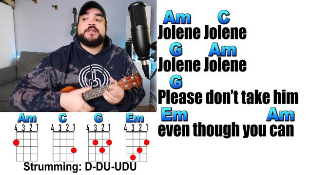 JOLENE - Dolly Parton Ukulele Play Along and Chords смотреть онлайн