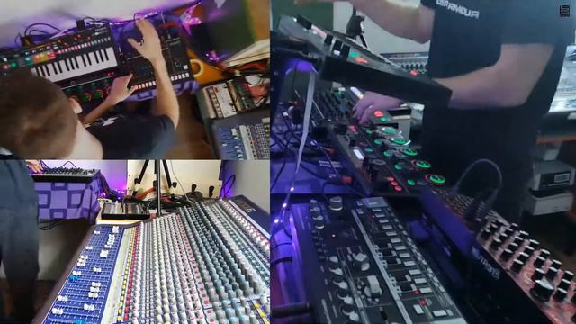 live music production jam | keystep pro tr-8s rc-505 neutron td-3 volca bass & fm xv-5050 смотреть онлайн