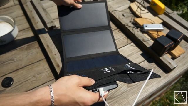 Распаковка и мини обзор солнечной батареи BlitzWolf 20W смотреть онлайн