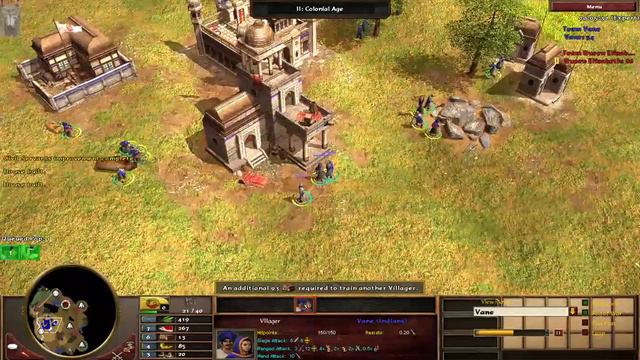 Age of Empires III Build order and execution of India Fast Industrial at 10:50 смотреть онлайн