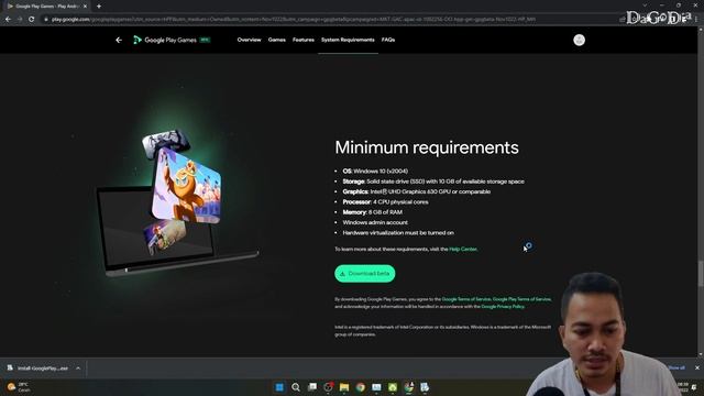 Cara Install Google Play Games || Turn on Hardware Virtualization смотреть онлайн