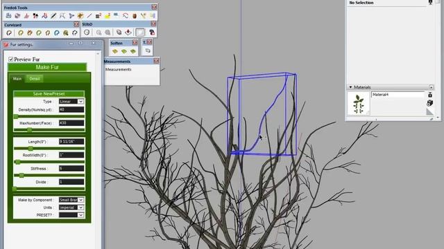 Sketchup - Tree Modeling (Screen Record)
