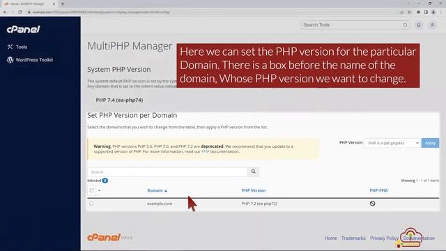 Learn how to change the PHP version on your domain using cPanel with INTERPROWEBHOST смотреть онлайн