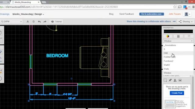 AutoCAD 360 Free Tutorial. Draw a House Floor Plan without install autocad смотреть онлайн