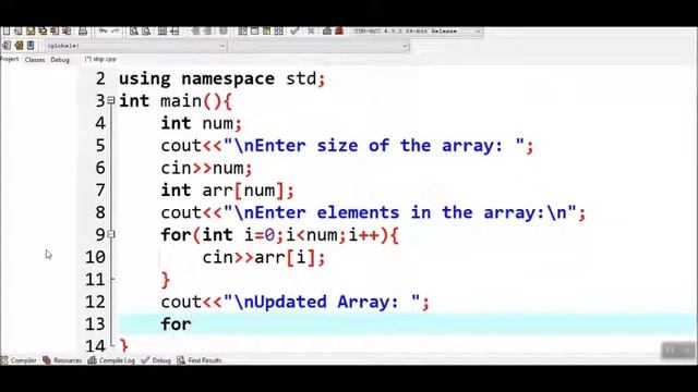 How to Skip Some of the Array Elements in C++ смотреть онлайн