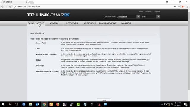 Setup Configuration TP Link CPE 210 Mode Client смотреть онлайн