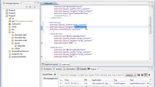 Android: Project 3(v3) - Adding the Radio Group for the Radio Buttons смотреть онлайн