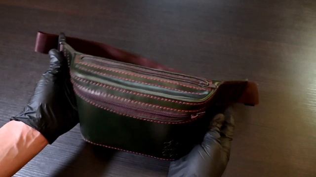 Кожаная сумка бананка своими руками. Изготавливаю любые изменения из натуральной кожи. смотреть онлайн