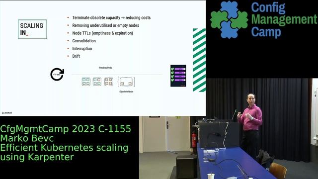 CfgMgmtCamp 2023 - Marko Bevc -- Efficient Kubernetes scaling using Karpenter смотреть онлайн