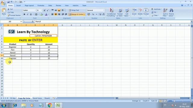 Excel Trick Day#9, Use Of F4 Command,Enter Paster,Voice Excel смотреть онлайн