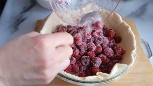 Пирог с вишней из слоеного теста # просто и вкусно