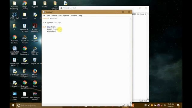 HOW TO USE PYTTSX MODULE OF PYTHON смотреть онлайн