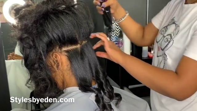 HOW TO: ROLLER SET NATURAL HAIR / FULL BOUNCY AND BEAUTIFUL SILK HAIR ! смотреть онлайн