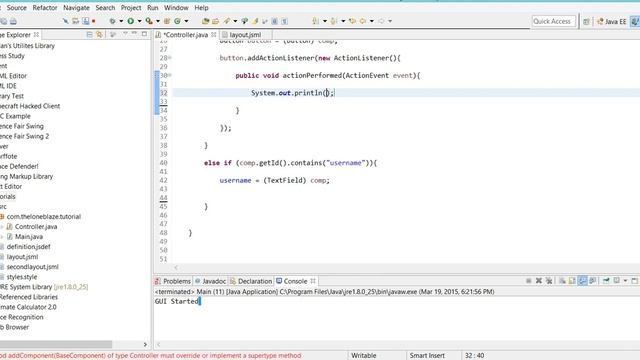 JSML GUI Framework Tutorial 4: Event Handling смотреть онлайн