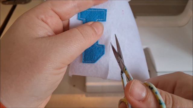 How to make double layered felt applique numbers for sewing. смотреть онлайн
