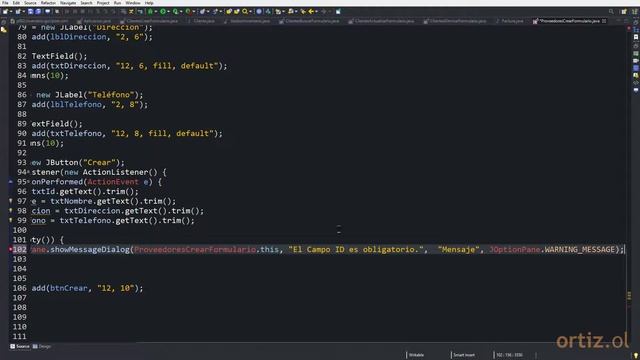 Java Curso: 120 Leer con getText() los Datos Proveídos en el Formulario de Creación de Proveedor смотреть онлайн