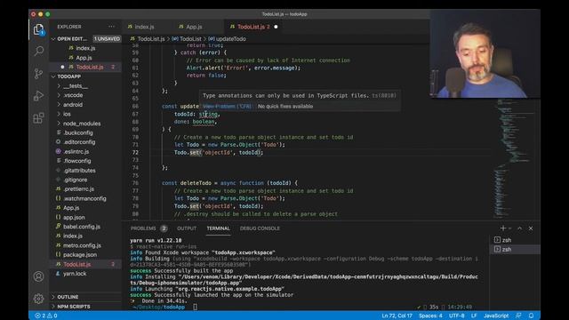 React Native Parse - Updating Data Objects смотреть онлайн