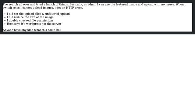 Wordpress: Only User Upload image Http Error смотреть онлайн