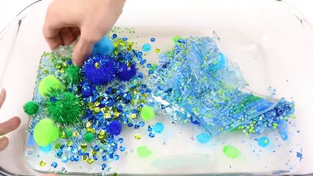 Mixing Makeup Into Clear Slime ! Pink/Purple VS Blue/Green Satisfying Slime Relaxing ASMR! смотреть онлайн
