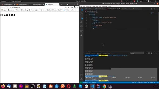Sử dụng docker, docker compose để dựng môi trường development cho reactjs смотреть онлайн