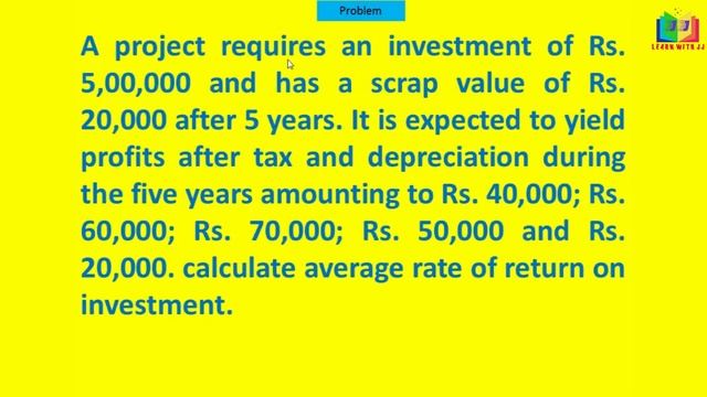 Capital Budgeting in Tamil Part 6 | Average Rate of Return |Accounting rate of return|Management A/ смотреть онлайн