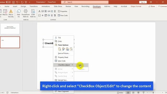How To Insert Checkbox In PowerPoint