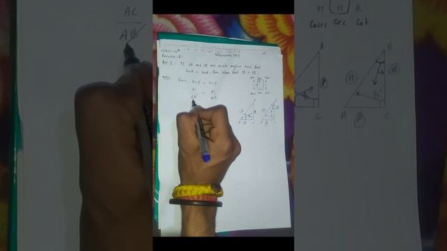 Trigonometry//त्रिकोणमिति Class 10th Exercise 8.1 question no. 6 смотреть онлайн
