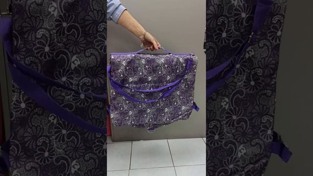 Портплед ( чехол для одежды) для костюмов Октава принт Снежные узоры. Обзор смотреть онлайн