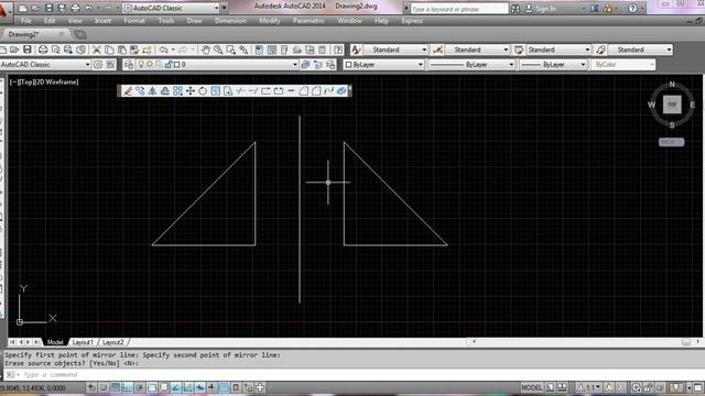 Autocad modify command Erase,Copy,Mirror,offset in HINDI смотреть онлайн
