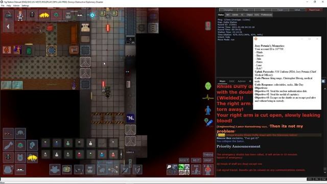 [Space Station 13] Joey Petunia's between the Syndicate and a Hard Place (Traitor CMO) смотреть онлайн