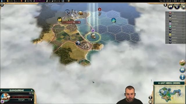 PBEM 3 Turn 153 (12 Player Free For All: Carthage) Gameplay/Commentary смотреть онлайн