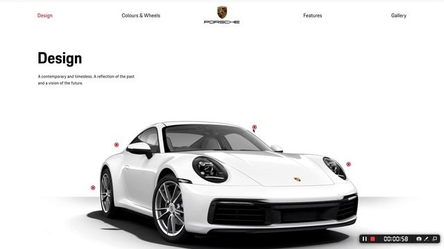 Porsche Site Design Features смотреть онлайн