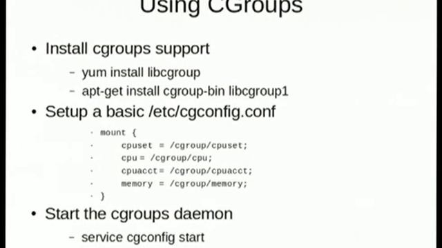 Resource allocation using cgroups смотреть онлайн