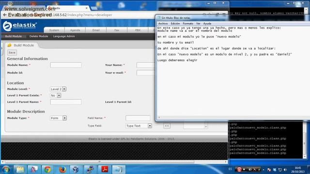 Creacion de un modulo en Elastix (Parte 1) смотреть онлайн