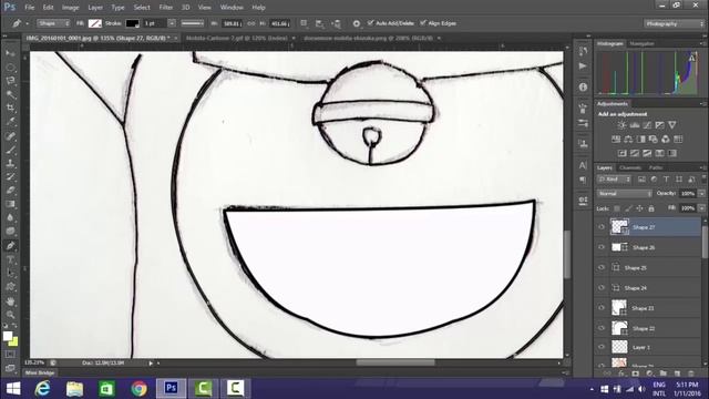 Nobita and Doraemon | Adobe Photoshop cs6 смотреть онлайн