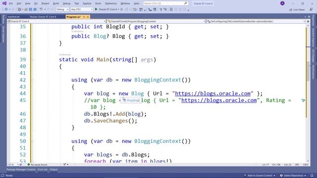 Oracle Entity Framework (EF) Core 6 Demo смотреть онлайн