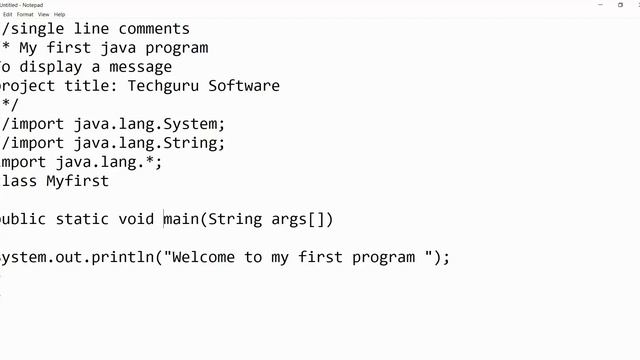 FIRST STEP TOWARDS JAVA PROGRAMMING. смотреть онлайн