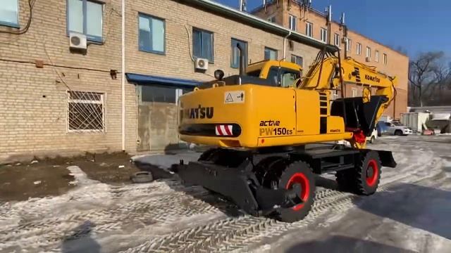 Демонстрация экскаватора KOMATSU PW150ES-6 смотреть онлайн
