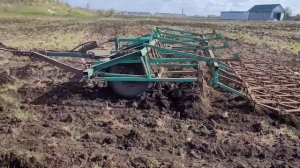 Культивация целины после дисковки.