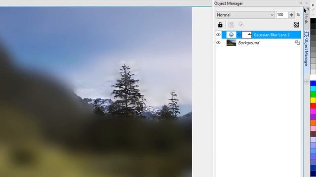 CorelDRAW Graphics Suite X8 Gaussian Blur смотреть онлайн